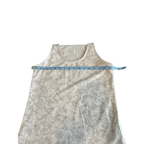 Athleta Frosted Floral Velvety Pink Workout Athletic Scoop Tank Top Size Large - Picture 9 of 10